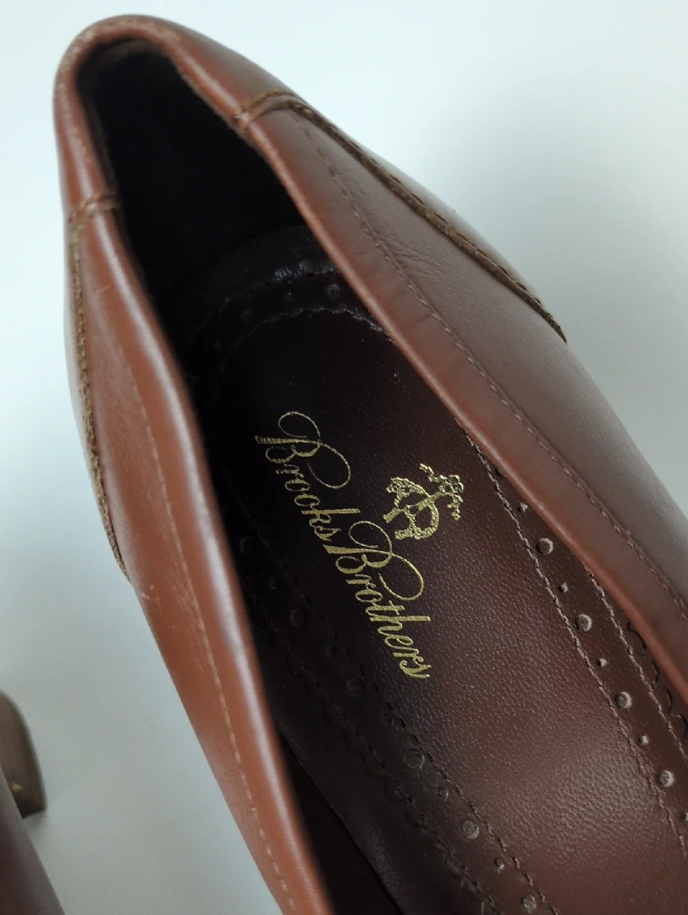 Brooks Brothers Brown Leather Block 2